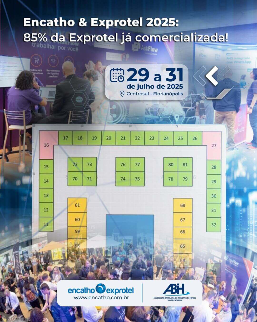 Encatho & Exprotel 2025: 85% da Exprotel já comercializada