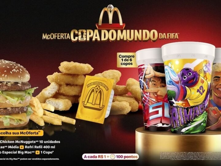 McDonald’s entra no clima da Copa do Mundo da FIFA 26™ com McOferta especial e copos exclusivos de ícones do futebol